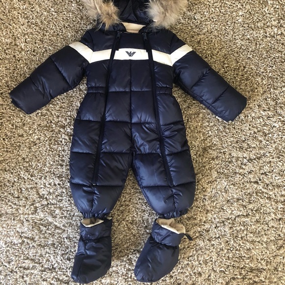 baby armani coat